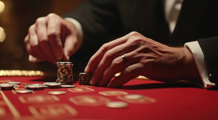 semestabet Capsa Banting table layout showing card arrangements and player positions